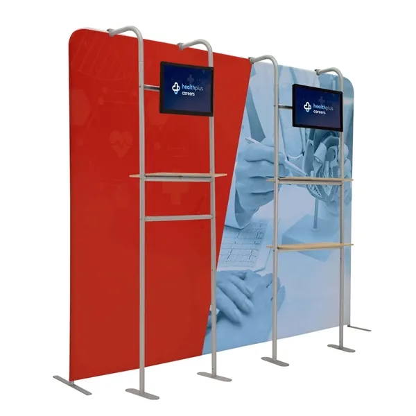 29.75" x 91.625" x 16.25" aluminum three-tiered merchandiser kit for use... from ASI 87188 Showdown Displays