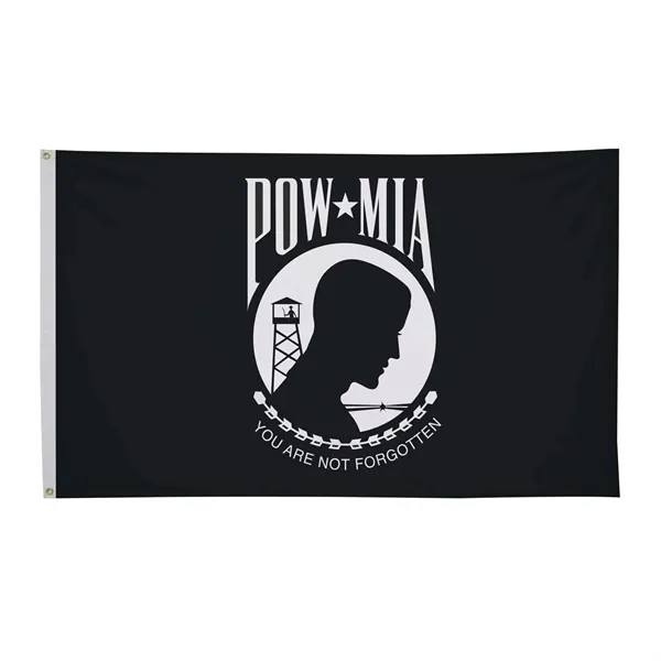 6' x 10' POW/MIA flag made of high-quality nylon with single... from ASI 87188 Showdown Displays
