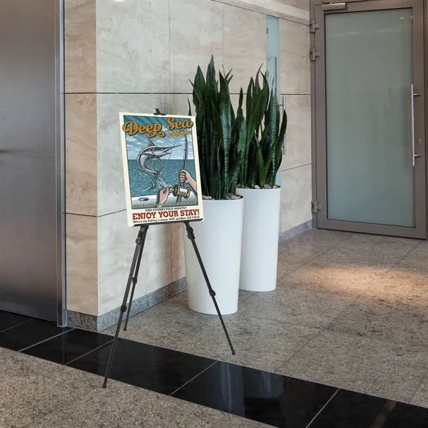 20" x 72" x 16" power coated aluminum easel with extendible... from ASI 87188 Showdown Displays