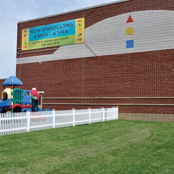 4' x 10' banner made of 18 oz. opaque scrim vinyl... from ASI 87188 Showdown Displays