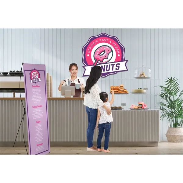 23.5" x 70" Tri-X display kit with customizable vinyl banner.... from ASI 87188 Showdown Displays