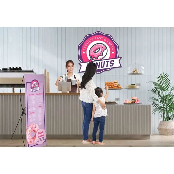 23.5" x 60" Tri-X display kit with customizable vinyl banner.... from ASI 87188 Showdown Displays