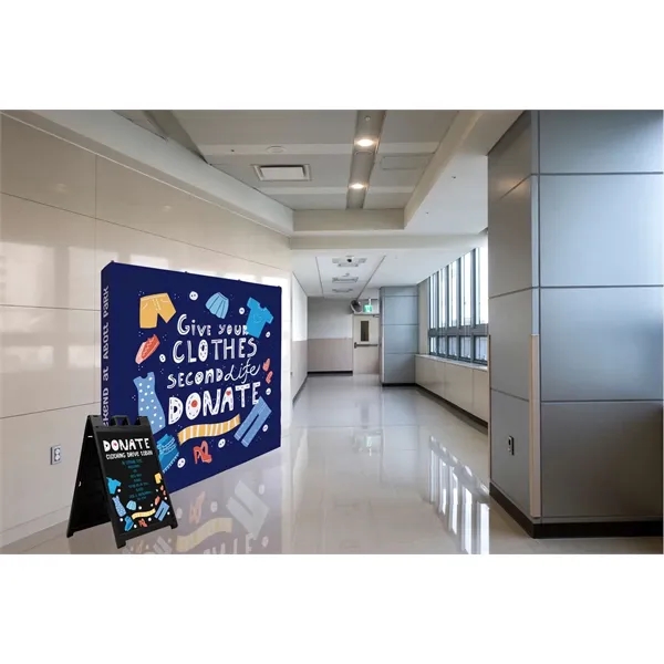 8' straight splash floor display kit.... from ASI 87188 Showdown Displays