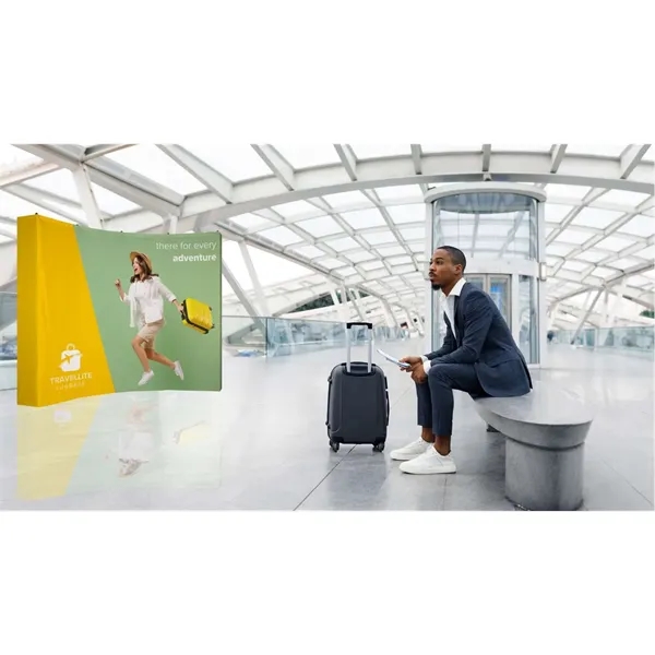 10' curved splash floor display wrap kit with dye sublimated graphic... from ASI 87188 Showdown Displays