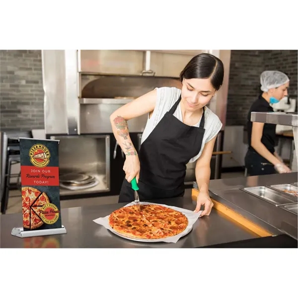 Mini retractor kit with shock cord pole, aluminum base and Titan... from ASI 87188 Showdown Displays