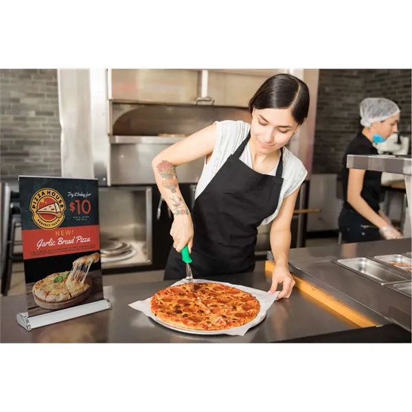 Mini retractor kit with tear-resistant polypropylene, aluminum base and two-piece pole.... from ASI 87188 Showdown Displays