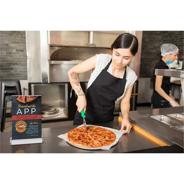 Mini retractor kit with tear-resistant polypropylene, aluminum base and two-piece pole.... from ASI 87188 Showdown Displays