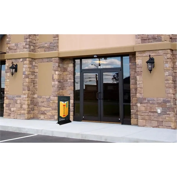 24" freestanding sign holder that's constructed of steel.... from ASI 87188 Showdown Displays