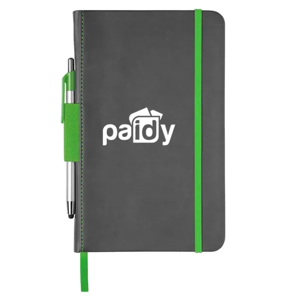 Journal with 80 lined sheets, a gray thermal PU cover, and... from ASI 88060 Snugz/USA Inc / Sweda®