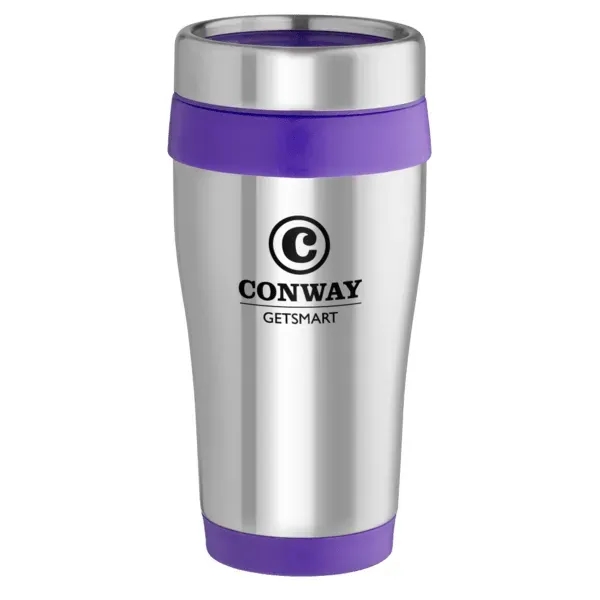 16 oz. tumbler with stainless steel outer wall, color liner and... from ASI 88060 Snugz/USA Inc / Sweda®