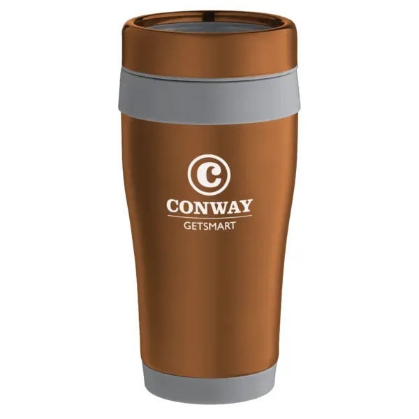 16 oz. tumbler with stainless steel outer wall, color liner and... from ASI 88060 Snugz/USA Inc / Sweda®