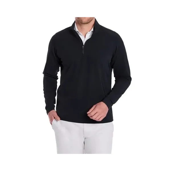 The Stuart is a lightweight solid performance quarter-zip featuring a subtle... from ASI 38120 Ball Pro / Diversified Quality Kitchenware / Branded Apparel Designs