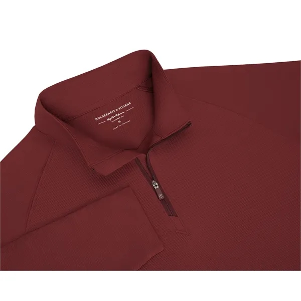 The Stuart is a lightweight solid performance quarter-zip featuring a subtle... from ASI 38120 Ball Pro / Diversified Quality Kitchenware / Branded Apparel Designs