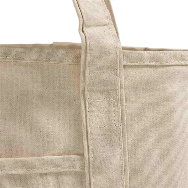 12oz cotton canvas tote with contrast trim, long handles, and interior... from ASI 67557 LimeLight Ent / Limelight USA