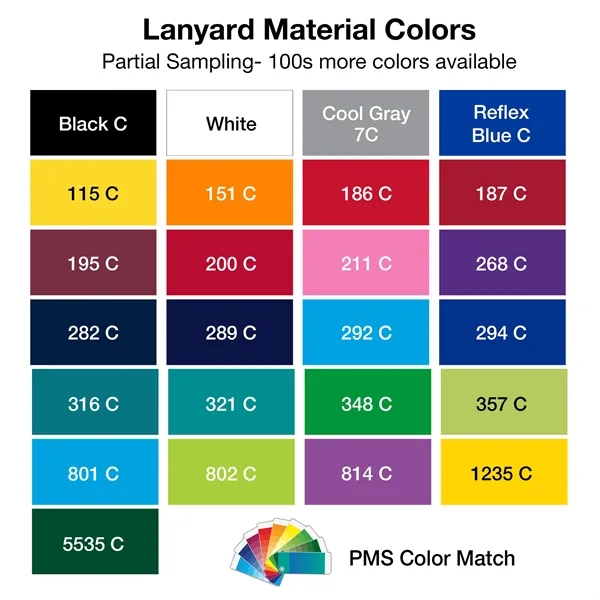 Metallic imprint lanyards offer unbeatable quality and intricate design capabilities with... from ASI 79898 Promovision / PROMOVISION
