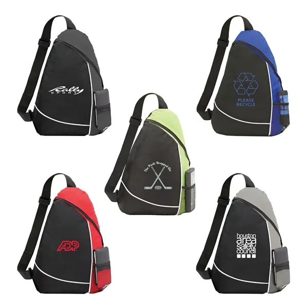Sling pack made of 600 denier polyester with aerodynamic styling.... from ASI 46755 Cosmo Promos