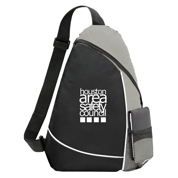 Sling pack made of 600 denier polyester with aerodynamic styling.... from ASI 46755 Cosmo Promos