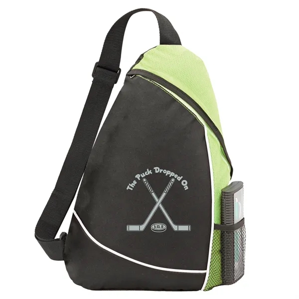 Sling pack made of 600 denier polyester with aerodynamic styling.... from ASI 46755 Cosmo Promos