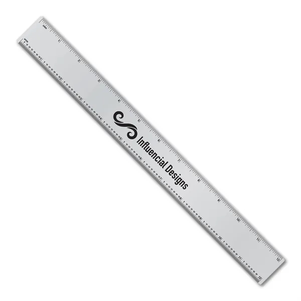12 inch 0.025 aluminum ruler with general scales. Printed one color... from ASI 53430 Executive Line / Executive Line®
