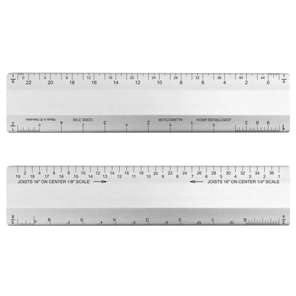 Aluminum 4-bevel joist-truss architect scale... from ASI 34910 Alumicolor