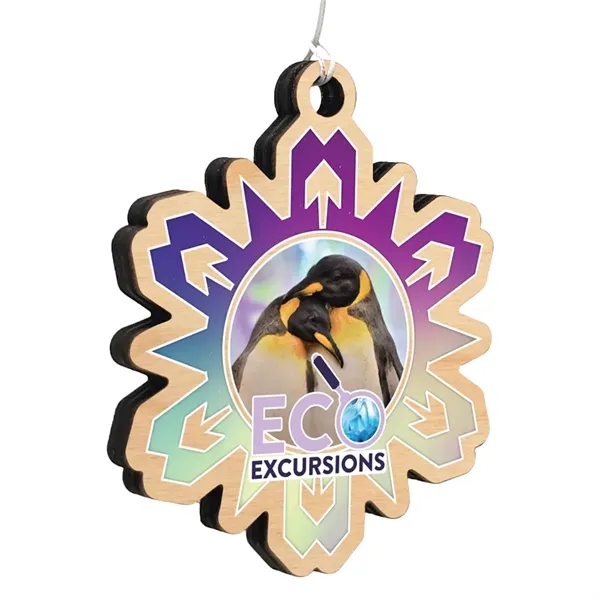 1/4" thick birch wood ornament with a ultra vivid imprint and... from ASI 72521 Morris Magnets / Laser Cuts