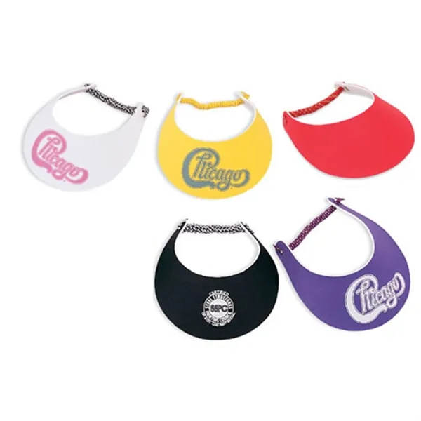 Lightweight visor with coil cord.... from ASI 64845 Kin Image Inc / DBA Kin Image Inc