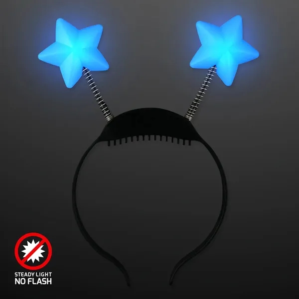 Blank or Imprinted. Light up blue star head boppers.... from ASI 34194 ALightPromos / Alight Promotional Products