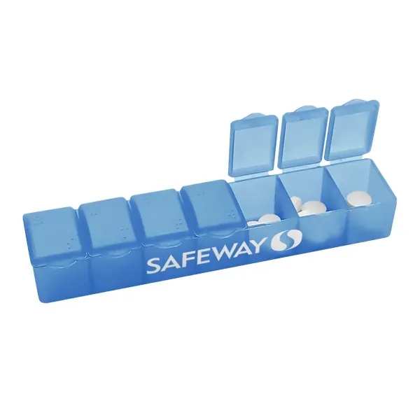 7-day pillbox with clearly marked compartments.... from ASI 88060 Snugz/USA Inc
