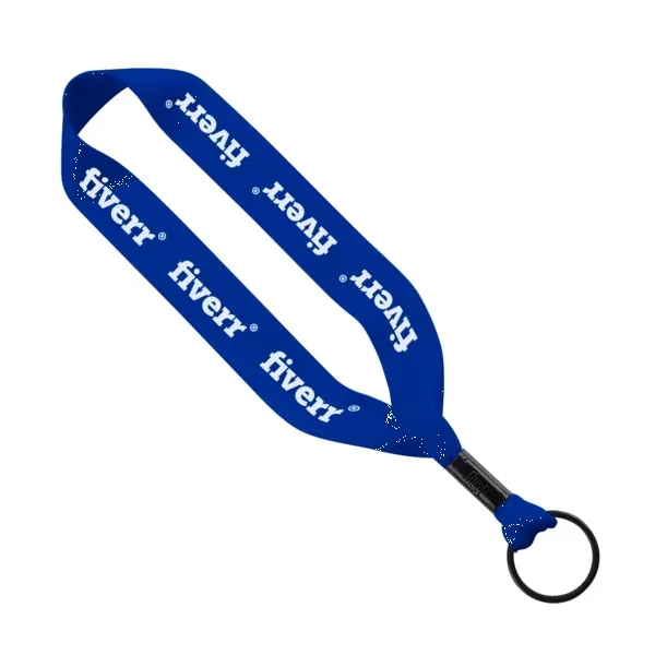 1/2" x 6" polyester keychain with metal crimp and split ring.... from ASI 88060 Snugz/USA Inc / SnugZ USA®