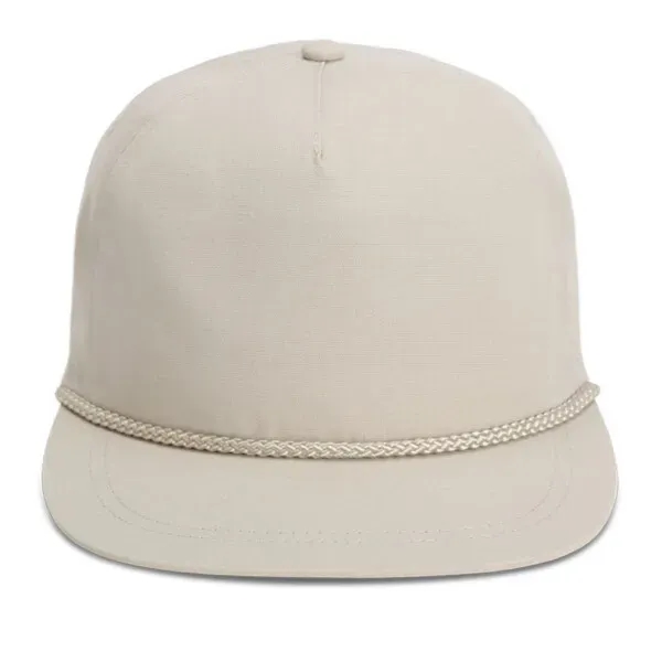 Imperial DNA001 5-Panel Original Rope Cap with leatherette patch or embroidery... from ASI 74601 Calico