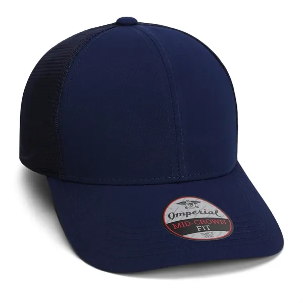 Imperial 1988 6-Panel The Whitaker Mesh Back Poly Cap with leatherette... from ASI 74601 Calico