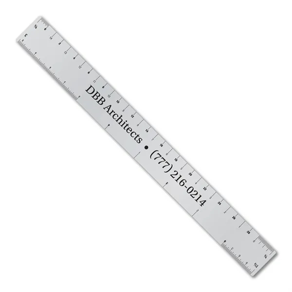.025 12" aluminum ruler w/ architect or engineer scales. Printed one... from ASI 53430 Executive Line / Executive Line®