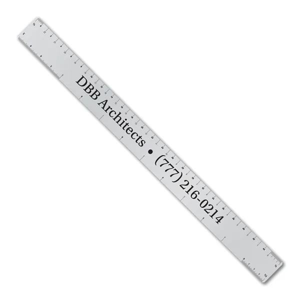 .032 18" aluminum ruler w/ architect or engineer scales. Printed one... from ASI 53430 Executive Line / Executive Line®