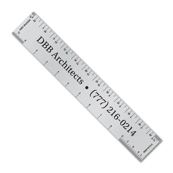 6 inch .032 Metalphoto® aluminum ruler w/ architect & engineer scales.... from ASI 53430 Executive Line / Executive Line®