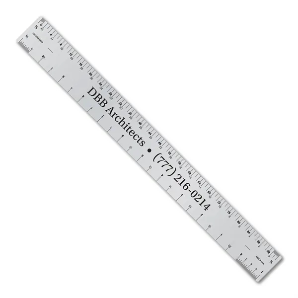 12 inch .032 Metalphoto® aluminum ruler w/ architect & engineer scales.... from ASI 53430 Executive Line / Executive Line®