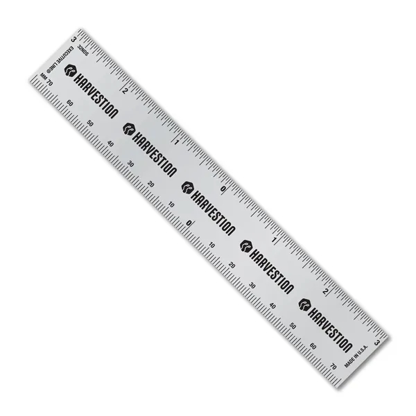6 inch .032 Metalphoto® aluminum ruler w/ center finding scales. Print... from ASI 53430 Executive Line / Executive Line®