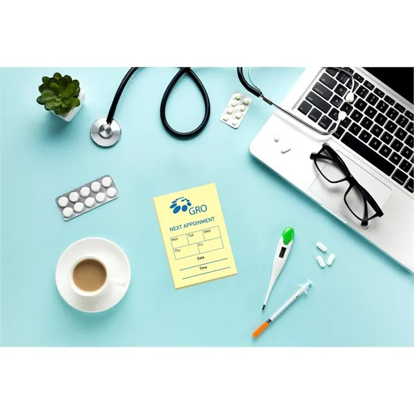 2" x 3" custom printed notepad with 50 self-adhesive sheets.... from ASI 91240 3M/Promotional Markets Dept