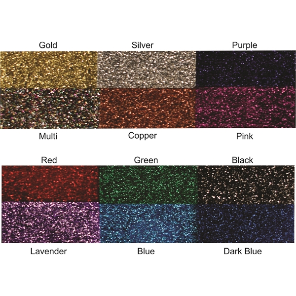 5"W x 7"L acrylic frame with glitter rectangle inside; available in... from ASI 45430 Clear Image Inc