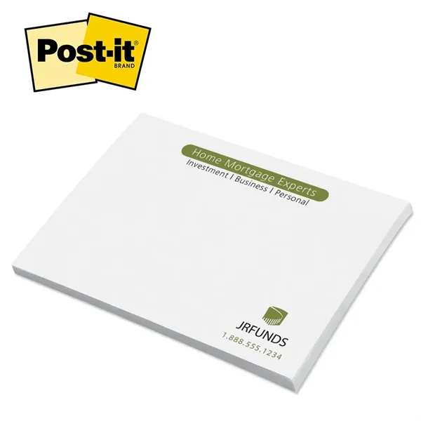 3" x 4" custom printed notepad with 50 self-adhesive sheets.... from ASI 91240 3M/Promotional Markets Dept