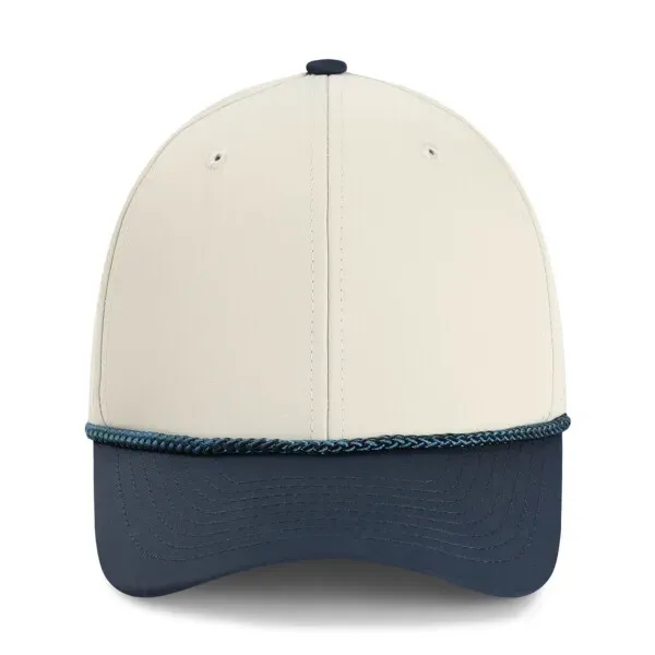 Imperial 7054T 6-Panel Wingman Two-Tone Performance Rope Cap with leatherette patch... from ASI 74601 Calico