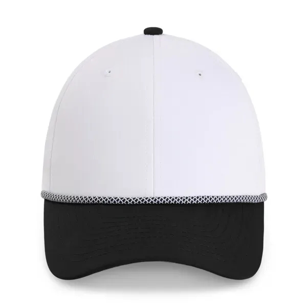 Imperial 7054T 6-Panel Wingman Two-Tone Performance Rope Cap with leatherette patch... from ASI 74601 Calico