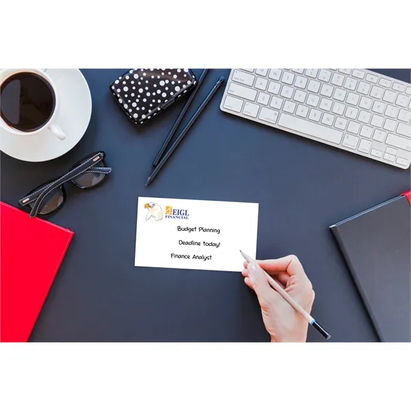 3" x 5" custom printed notepad with 25 self-adhesive sheets.... from ASI 91240 3M/Promotional Markets Dept