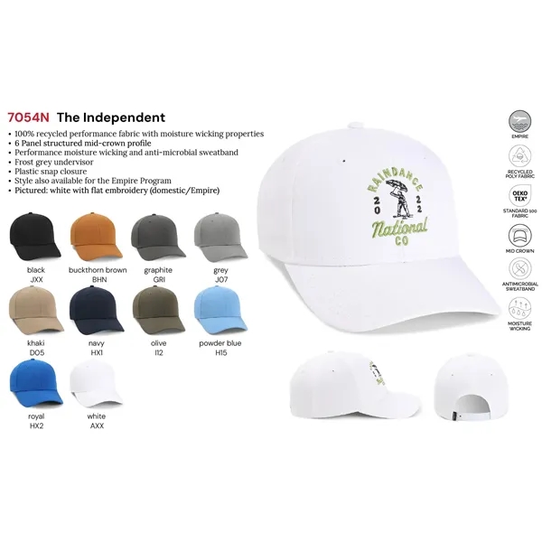 Imperial 7054N The Independent Structured Performance Cap with leatherette patch or... from ASI 74601 Calico