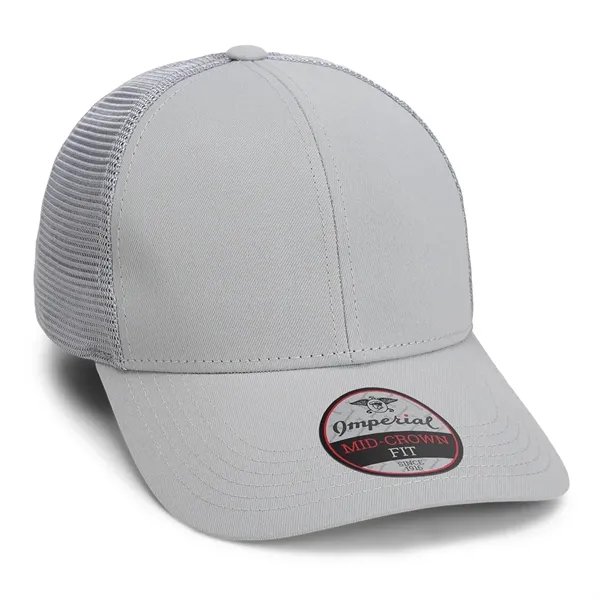 Imperial 1988 6-Panel The Whitaker Mesh Back Poly Cap with leatherette... from ASI 74601 Calico