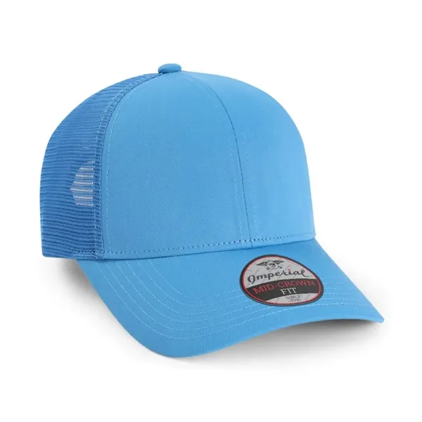 Imperial 1988 6-Panel The Whitaker Mesh Back Poly Cap with leatherette... from ASI 74601 Calico