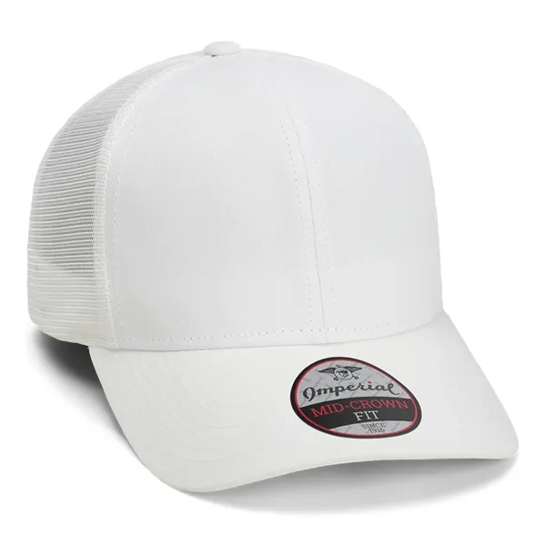 Imperial 1988 6-Panel The Whitaker Mesh Back Poly Cap with leatherette... from ASI 74601 Calico