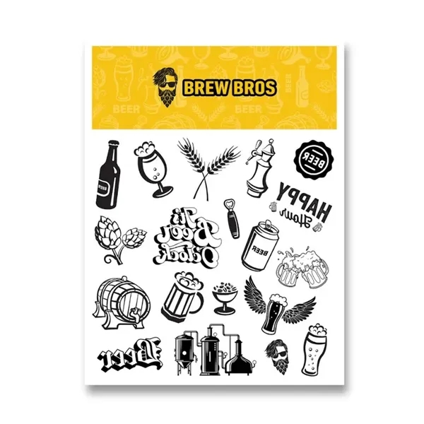 More space, more impact! Big sheet, bold designs, free back print,... from ASI 43530 California Tattoos