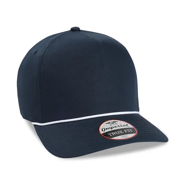 Imperial 5056 5-Panel The Barnes Cotton Rope Cap with leatherette patch... from ASI 74601 Calico