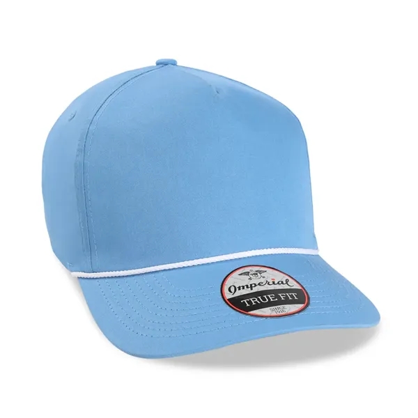 Imperial 5056 5-Panel The Barnes Cotton Rope Cap with leatherette patch... from ASI 74601 Calico