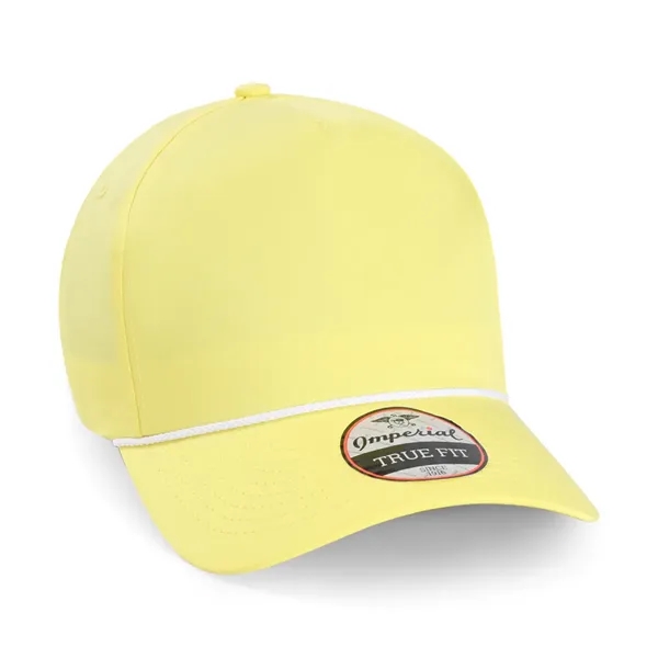 Imperial 5056 5-Panel The Barnes Cotton Rope Cap with leatherette patch... from ASI 74601 Calico